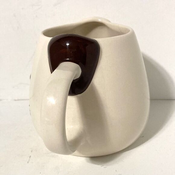 WORLD MARKET 3D Brown Puppy Spotted Eye Dog Coffee Mug 22 oz - Picture 4 of 9